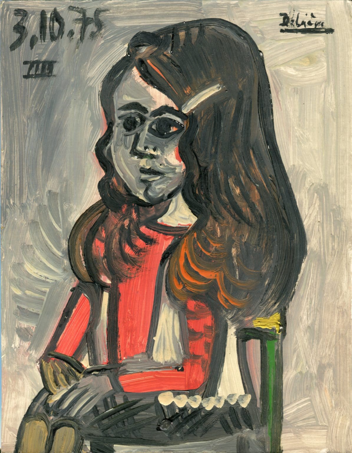 Jeune fille - Raymond Debiève - 1975 - 27x21cm