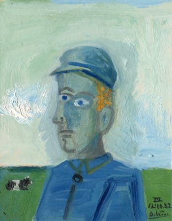 Raymond Debiève - Homme à la casquette bleue