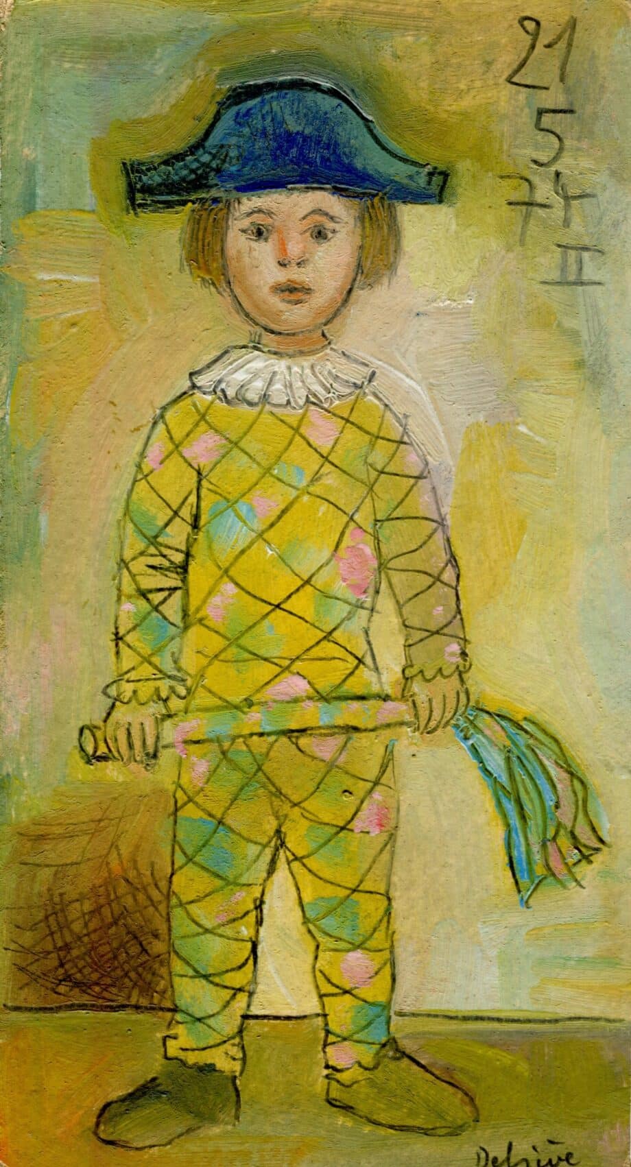 Enfant arlequin - Raymond Debiève