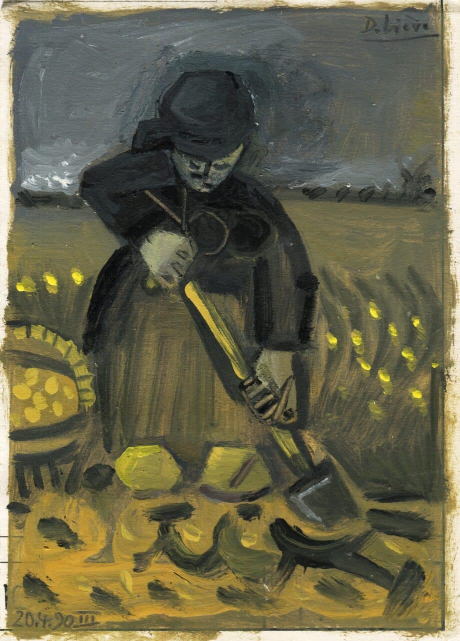Ramasseuse de pommes de terre - Raymond Debiève