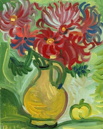 bouquet dahlias - Raymond Debiève