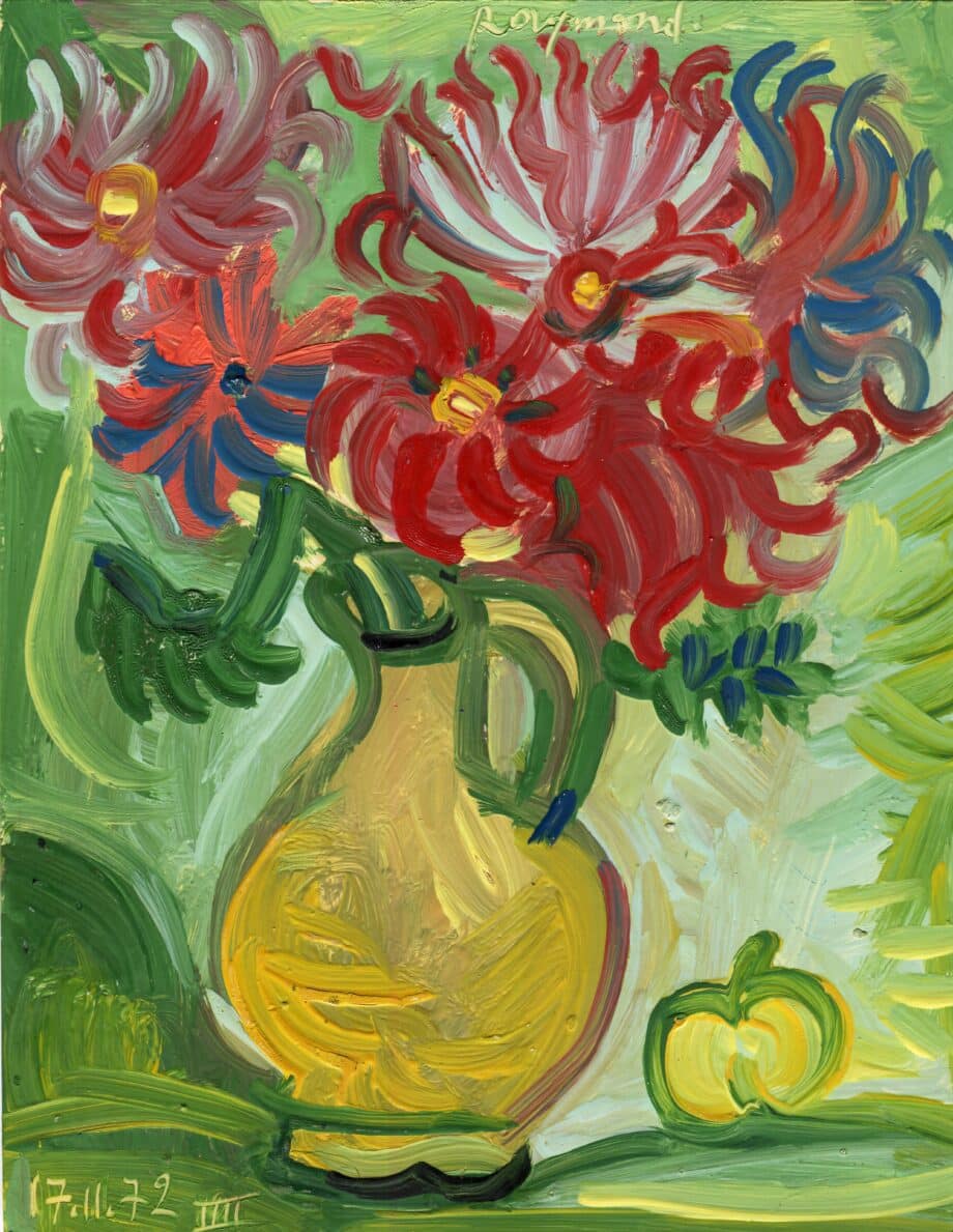bouquet dahlias - Raymond Debiève