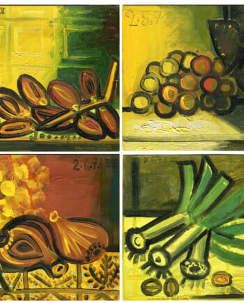 Raymond Debiève - 4 natures mortes