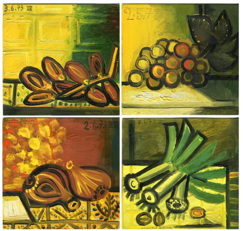 Raymond Debiève - 4 natures mortes