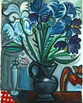 Raymond Debiève - bouquet lys bleus